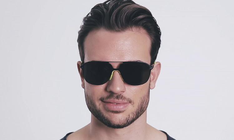 Schorsch Ebony Lens Brown Gold Flash - ModaBlvck