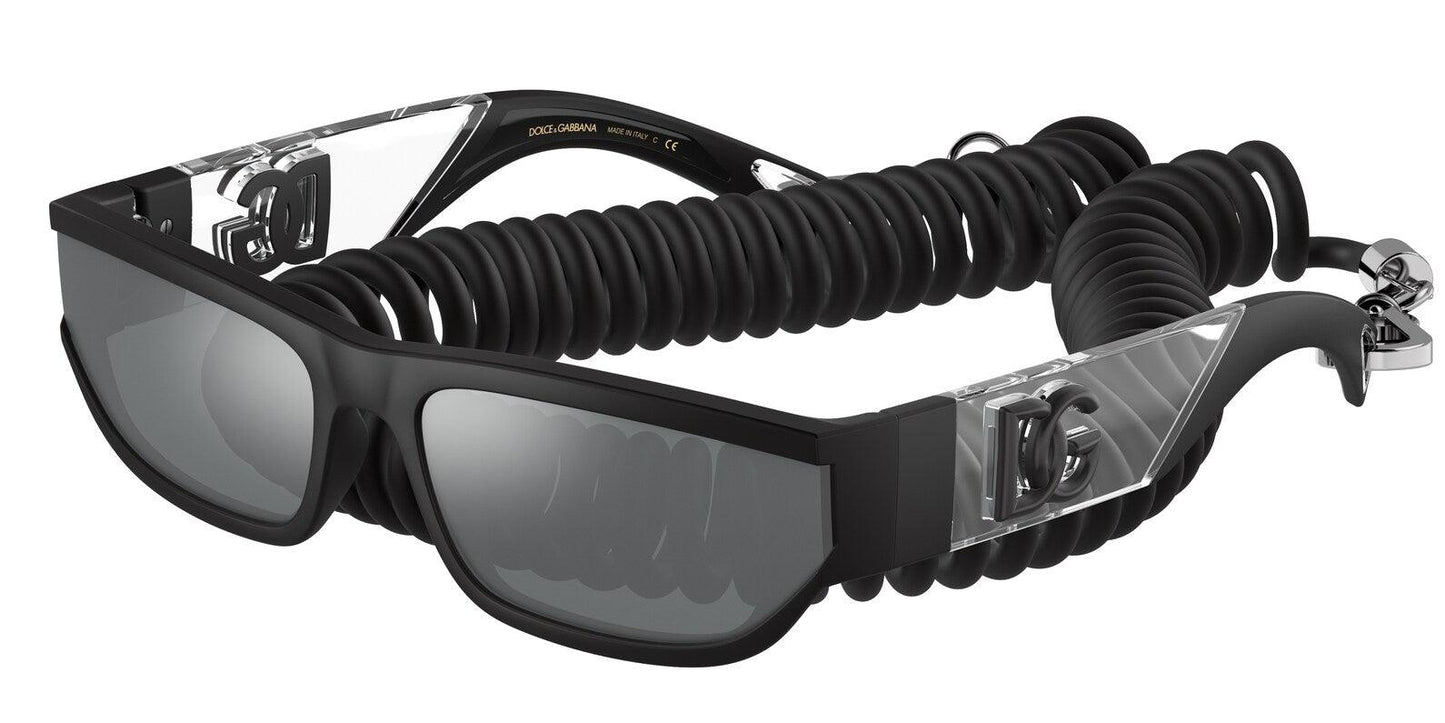 Dolce & Gabbana DG6172 Black Rubber Sunglasses - ModaBlvck