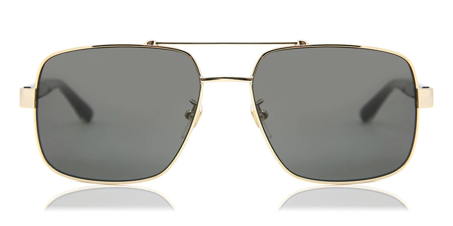 Gucci GG0529S 001 Gold Aviator Sunglasses Grey Gradient Lenses Large 60 mm