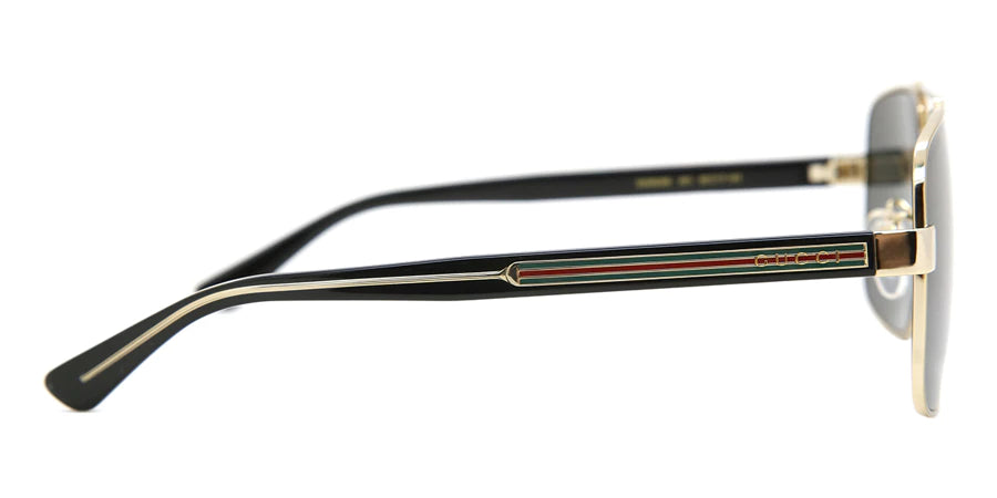 Gucci GG0529S 001 Gold Aviator Sunglasses Grey Gradient Lenses Large 60 mm