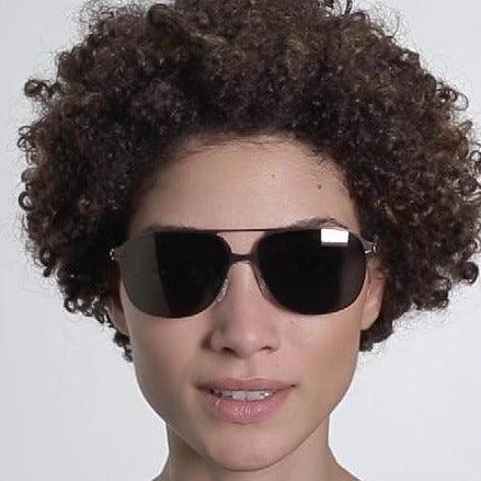 Schorsch Ebony Lens Brown Gold Flash - ModaBlvck