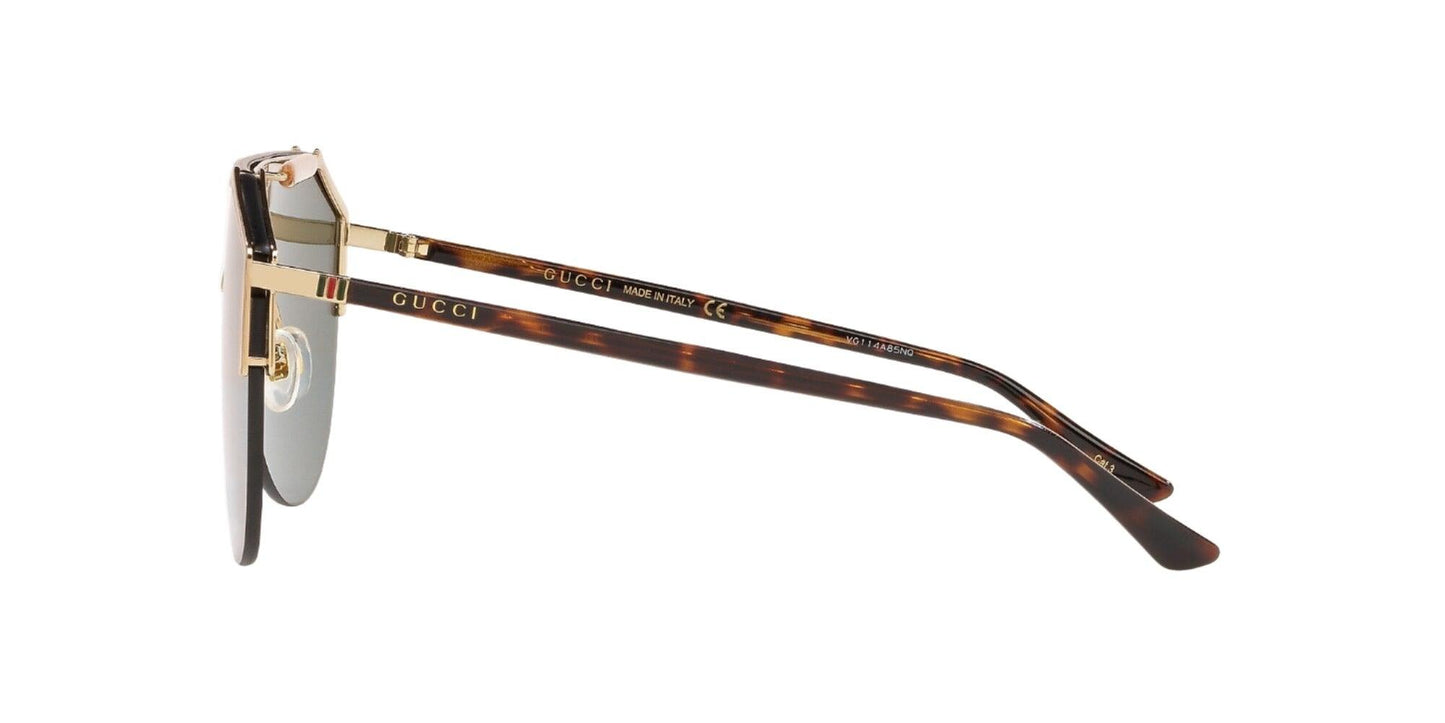 Gucci GG0584S 002 Gold-Havana/Green Sunglasses - ModaBlvck