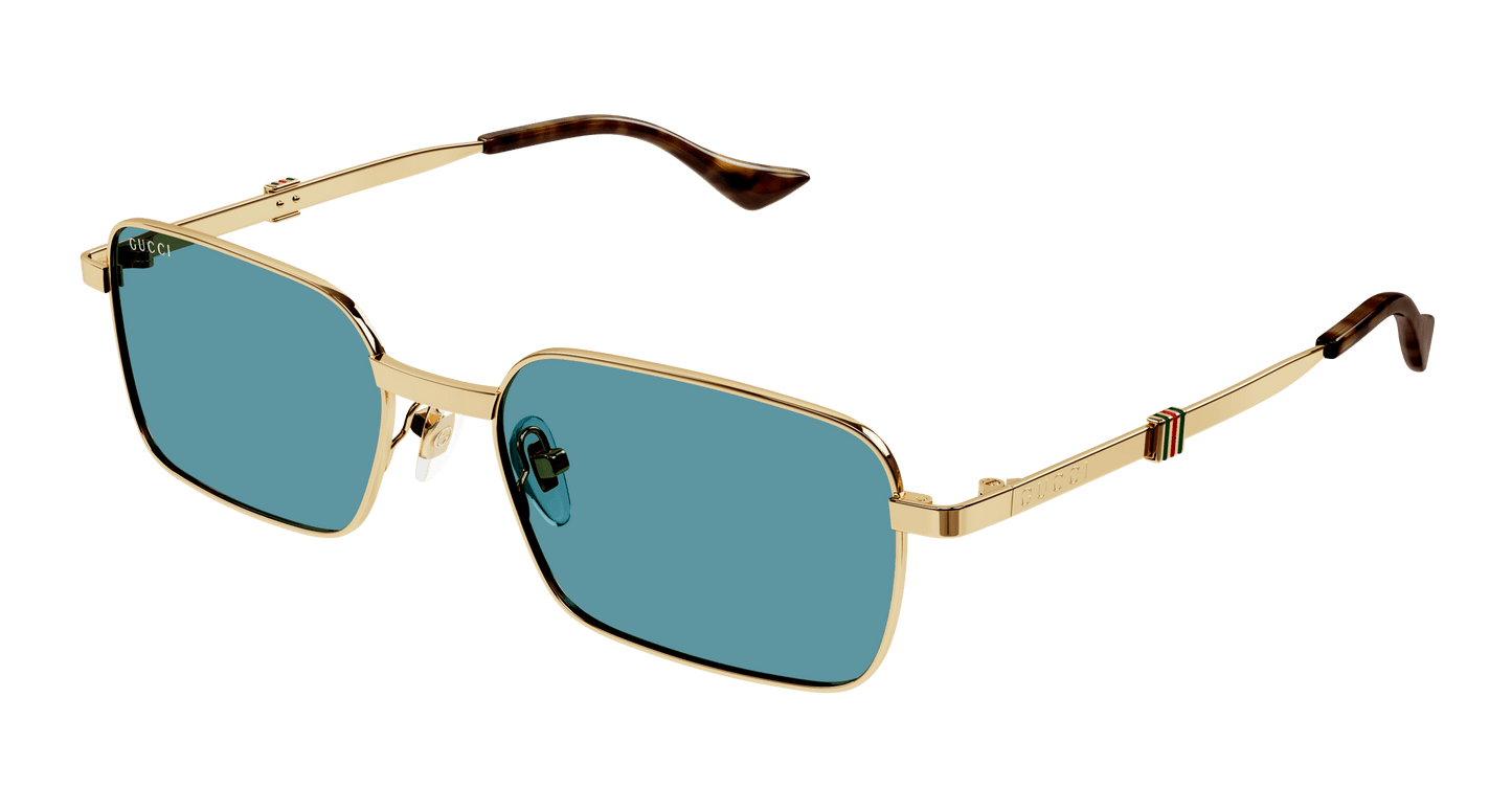 Gucci Sunglasses GG1495S 003 Gold Blue - ModaBlvck