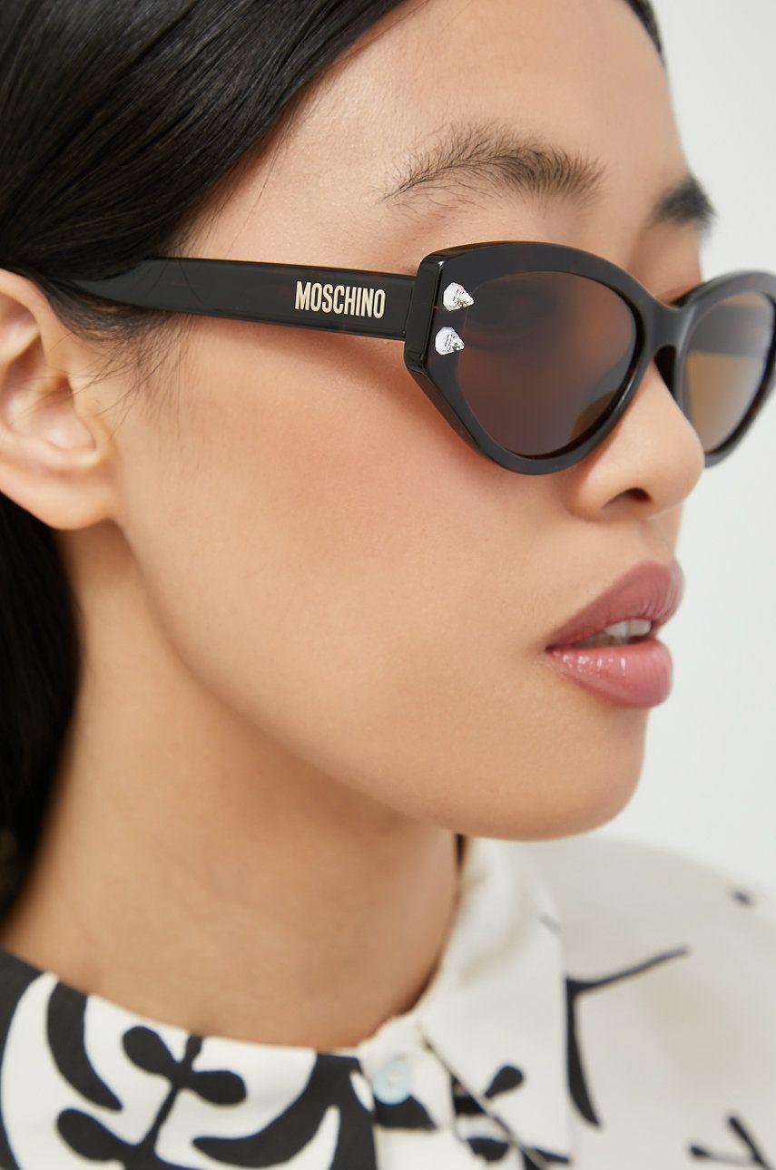 Moschino MOS109/S Women's Sunglasses Black - ModaBlvck