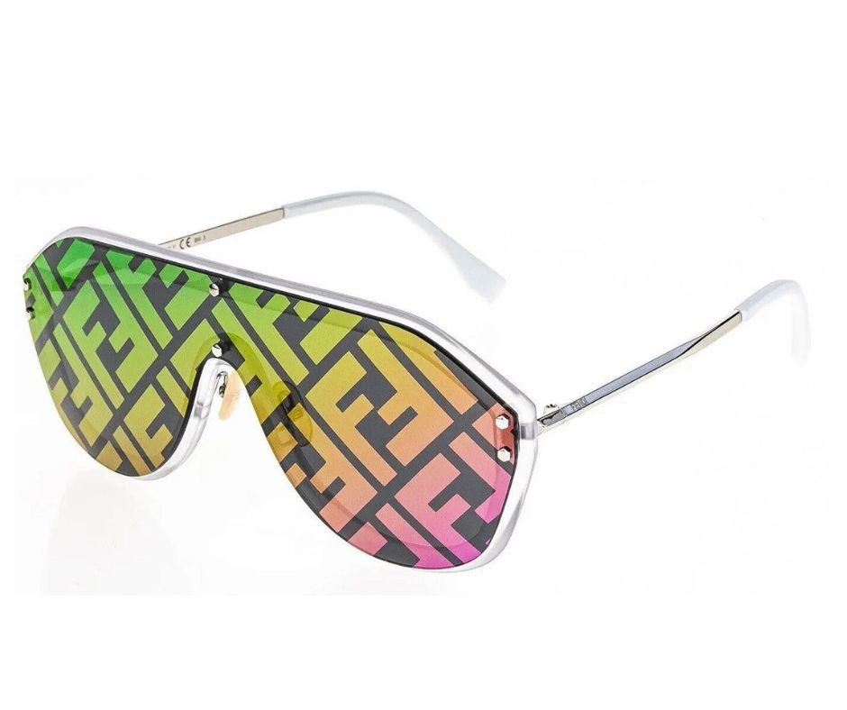 Fendi FE0039U Multicolor Monogram Aviator Sunglasses – ModaBlvck
