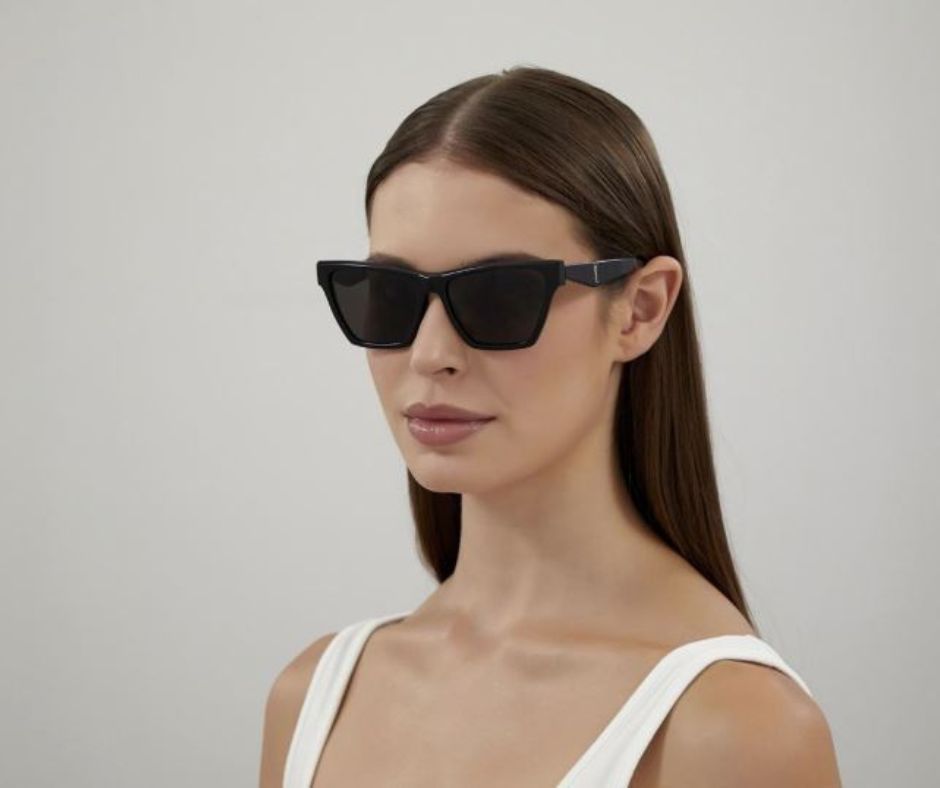 Saint Laurent Monogram SL M103 001 58-15 Black Sunglasses