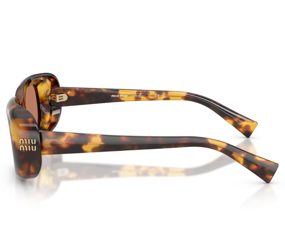 Miu Miu MU B13S 14L90Q Havana Square Sunglasses