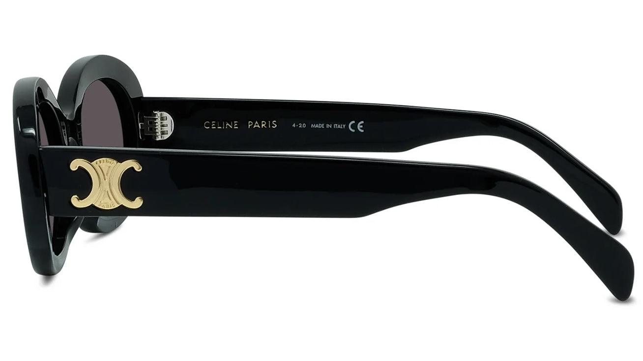 Celine Cl40194U Oval Cat Eye Black Sunglasses - ModaBlvck