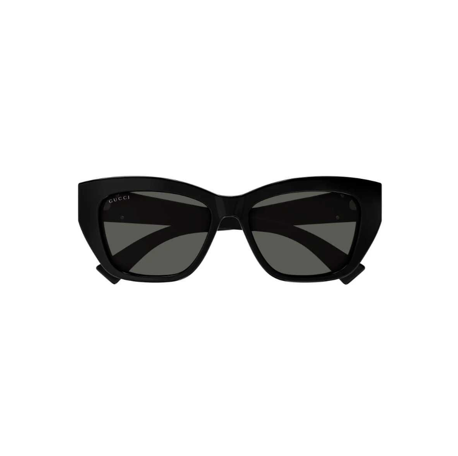 Gucci GG1844SA 001 Sunglasses Women's Black/Grey Lenses Cat Eye Style 55mm