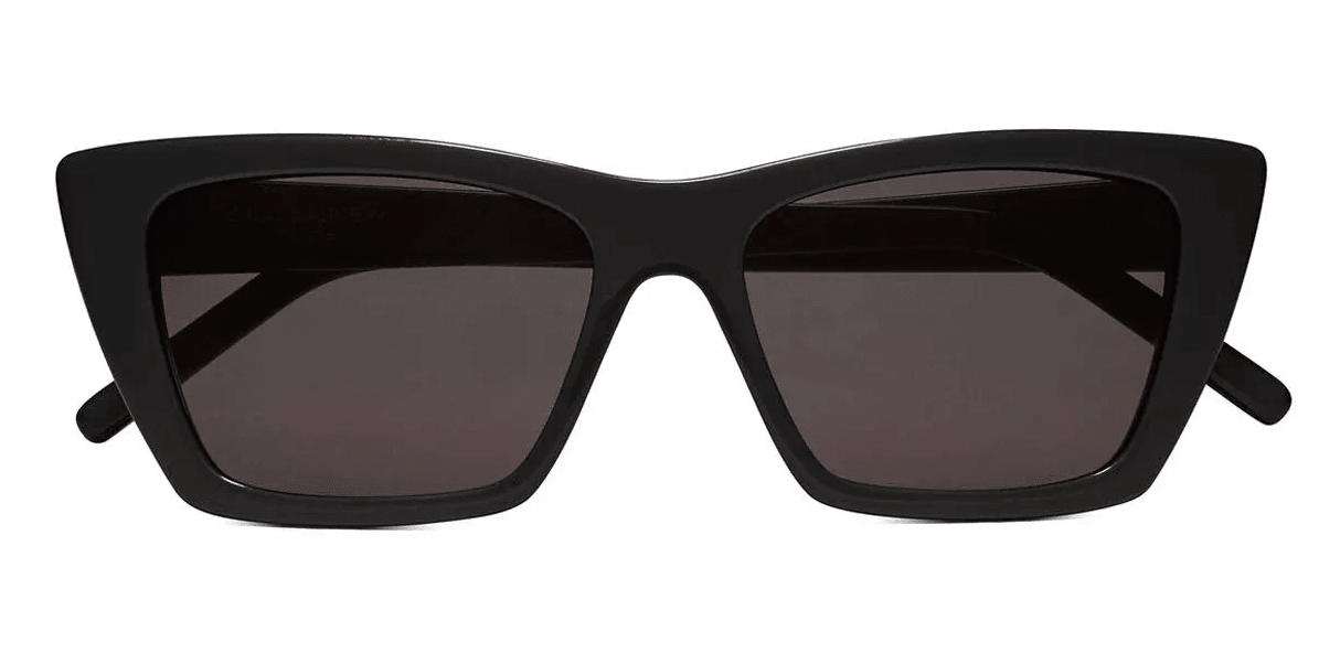 Saint Laurent Cateye Sunglasses SL276 Mica 001 Shiny Black - ModaBlvck