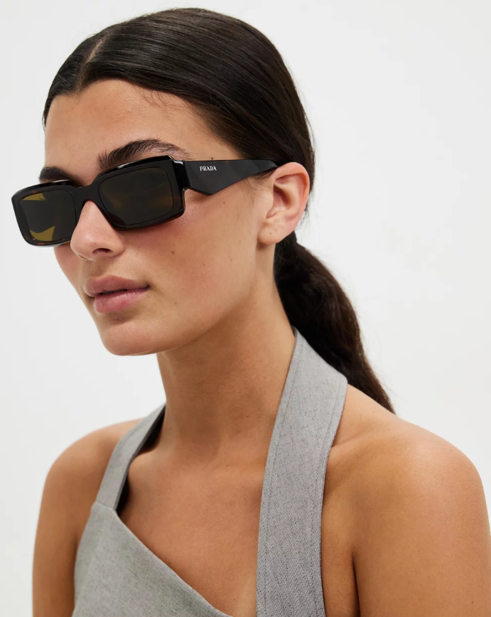 Prada PR 27ZS Tortoise/Brown Green (19J-09Z) Sunglasses