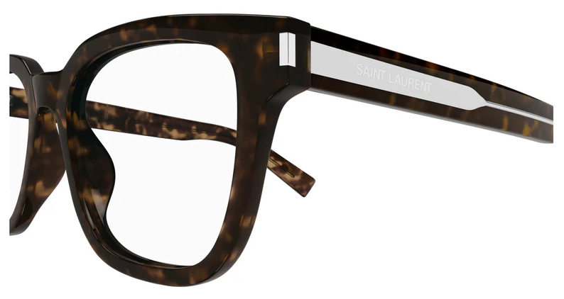 Saint Laurent Eyeglasses SL711 OPT 002 Tortoise Full Rim Glasses 52MM