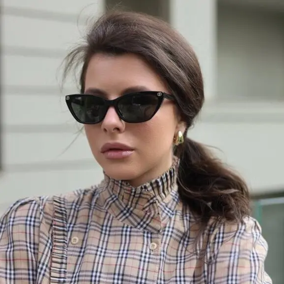 Gucci GG1815S 001 Shiny Black/Grey 58-15-140 Sunglasses New Authentic