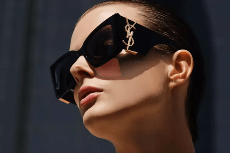 Saint Laurent SL M119 BLAZE-001 Black Gold Sunglasses - ModaBlvck