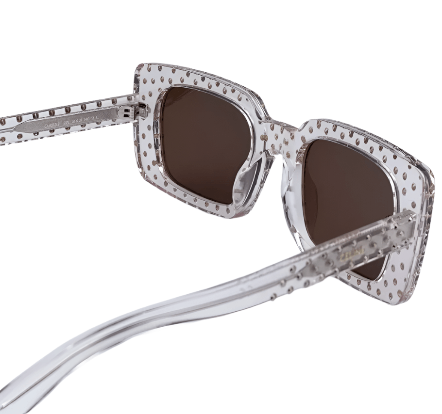 Celine CL4213IS 27E ANIMATION XMAS Shiny Crystal Brown Women Sunglasses - ModaBlvck