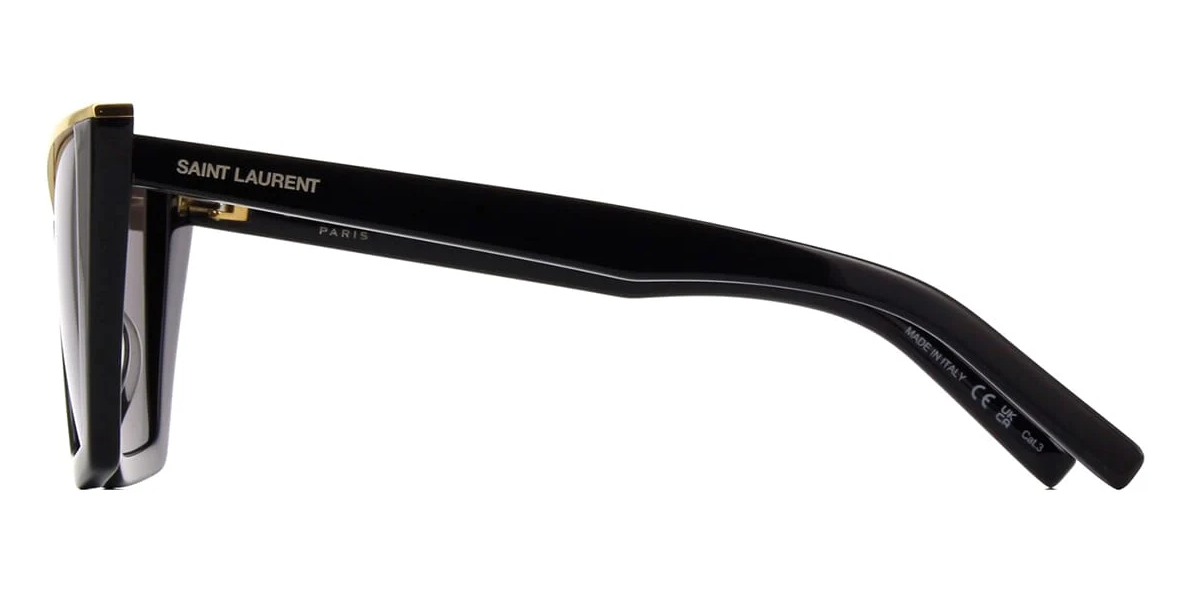 SAINT LAURENT SL 570 001 Cat Eye Acetate Black 54 mm Women's Sunglasses