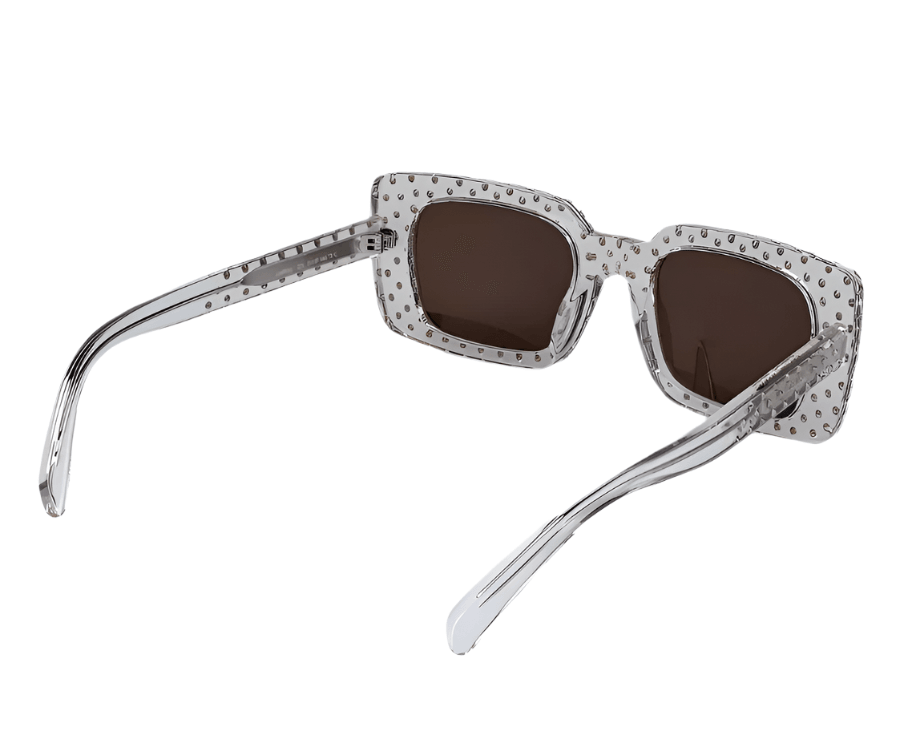 Celine CL4213IS 27E ANIMATION XMAS Shiny Crystal Brown Women Sunglasses - ModaBlvck