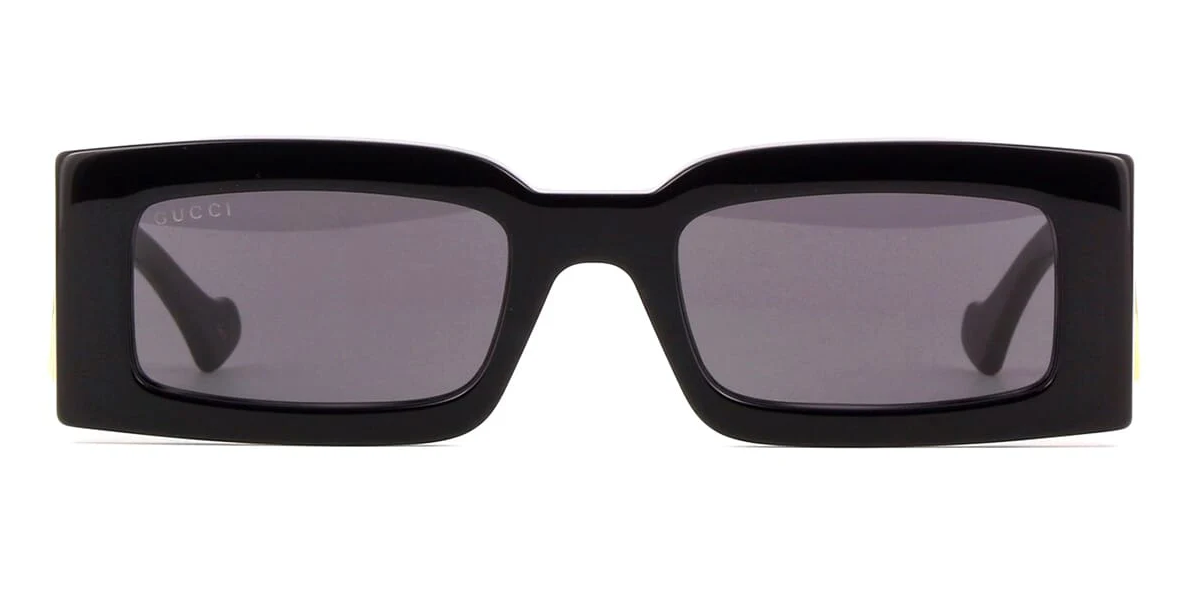 GUCCI GG1425S 001 Black Grey Women's 53 mm Medium Sunglasses