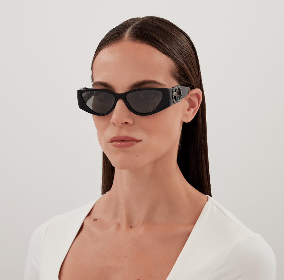 Gucci Sunglasses GG1824S 004 55mm Black / Grey Lens