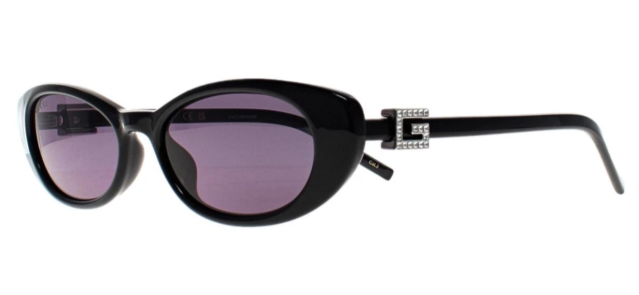 Gucci Sunglasses GG1680S 002 Black with Silver Crystal Stud Detail Gray