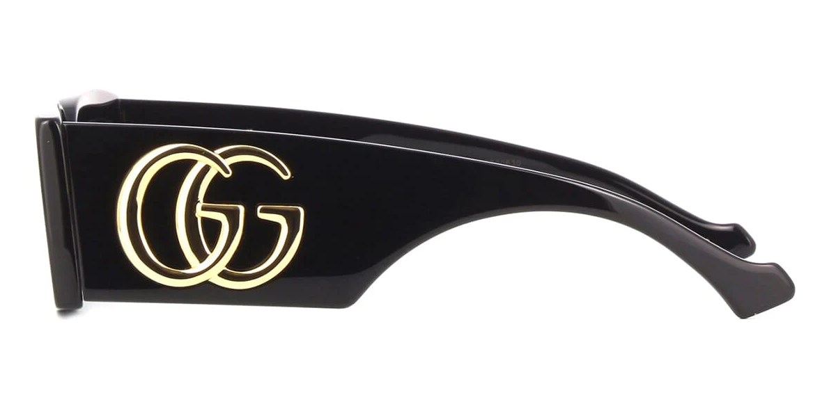 GUCCI GG1425S 001 Black Grey Women's 53 mm Medium Sunglasses
