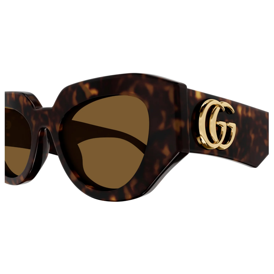 Gucci GG1421S 002 Sunglasses Women Havana 51mm New 100% Authentic