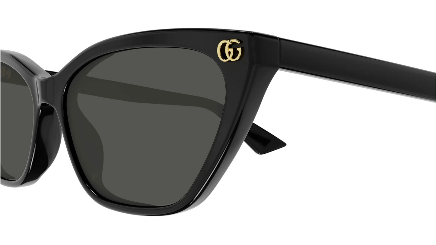 Gucci GG1815S 001 Shiny Black/Grey 58-15-140 Sunglasses New Authentic