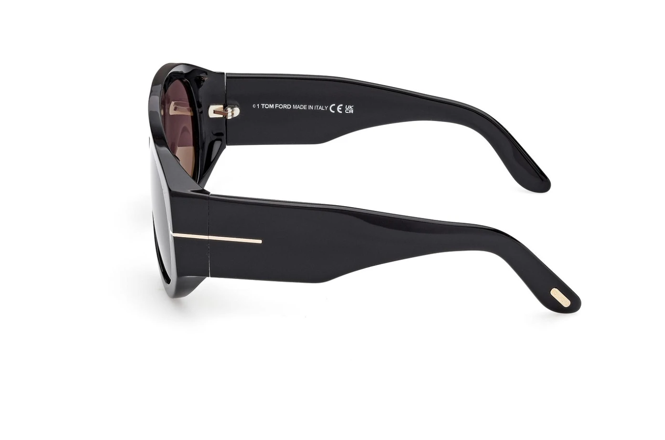 TOM FORD TF 1044 Bronson Sunglasses 01A Black Gray lenses 60 New