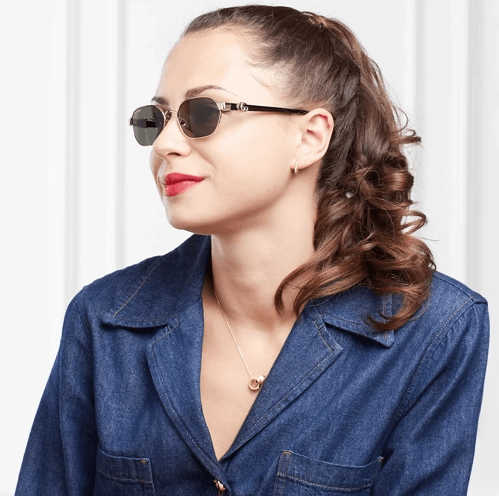 Gucci GG1593S 001 Gold-Black-Grey - ModaBlvck