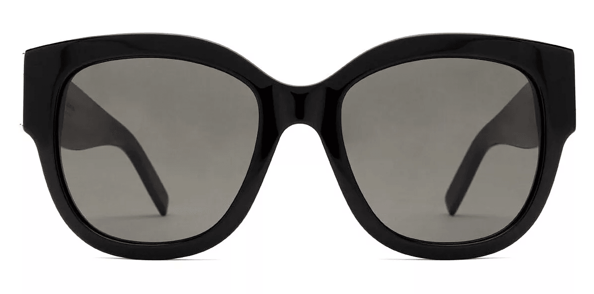 Saint Laurent SL M95/F 001 Black Gold Dark Grey Lenses Sunglasses - ModaBlvck