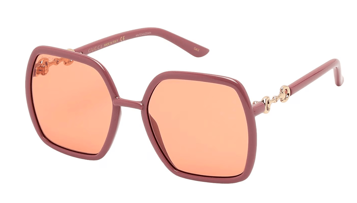 Buy Gucci GG0890S 003 Women's Pink Frame Orange Lens
