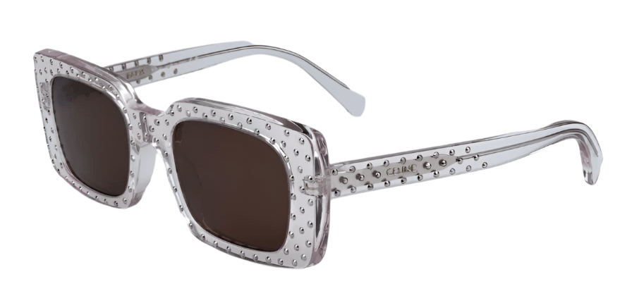 Celine CL4213IS 27E ANIMATION XMAS Shiny Crystal Brown Women Sunglasses - ModaBlvck