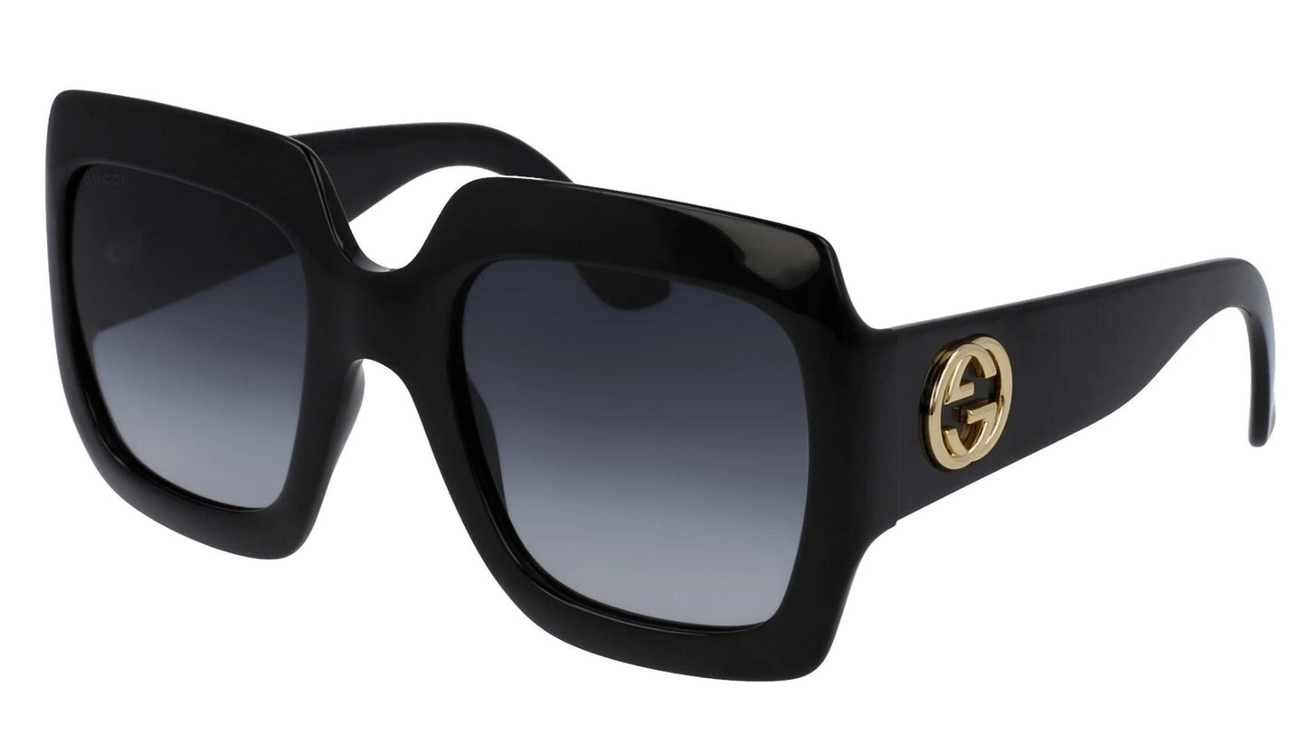 Gucci GG0053S Black Oversized Square Sunglasses - ModaBlvck