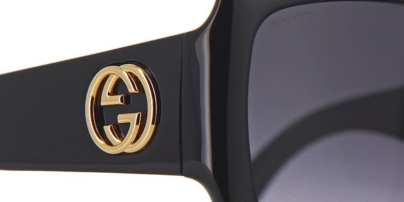 Gucci GG0053S Black Oversized Square Sunglasses - ModaBlvck