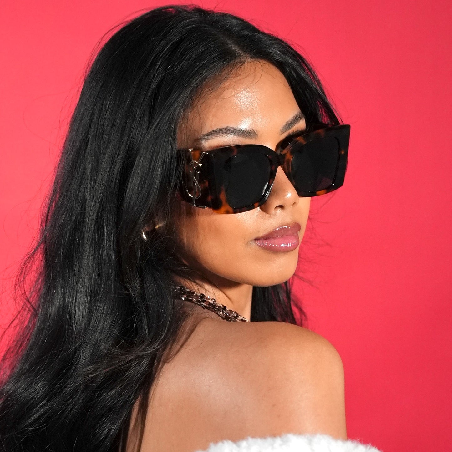 Saint Laurent SL M119 BLAZE 002 Havana Gold YSL Sunglasses