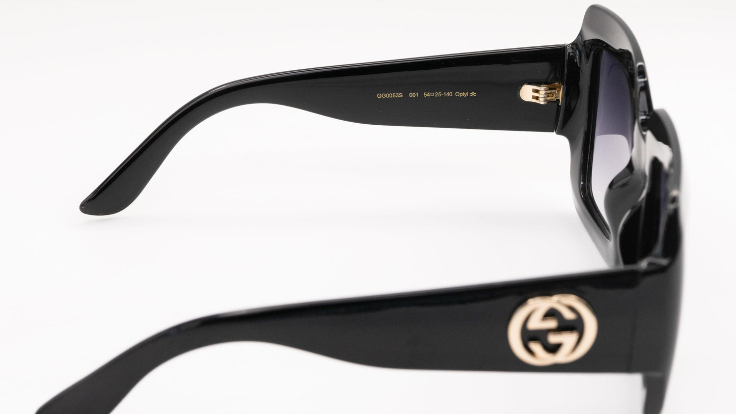 Gucci GG0053S Black Oversized Square Sunglasses - ModaBlvck