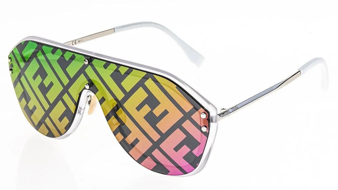 Fendi FE0039U Multicolor Monogram Aviator Sunglasses - ModaBlvck