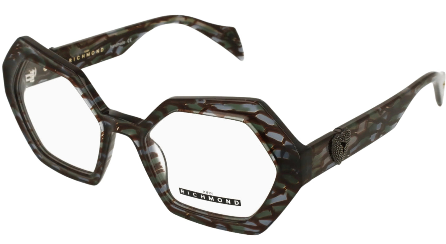 John Richmond RIV.200.03 Multicolor Geometric Optical Glasses