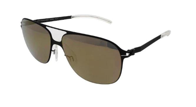 Schorsch Ebony Lens Brown Gold Flash - ModaBlvck