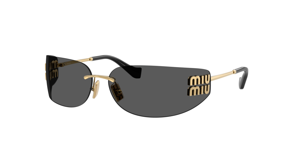 MIU MIU MU A51S 5AK5S0 Gold Grey Women's Sunglasses