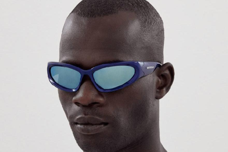 Balenciaga Wrap BB0157S 009 65 - Blue - ModaBlvck