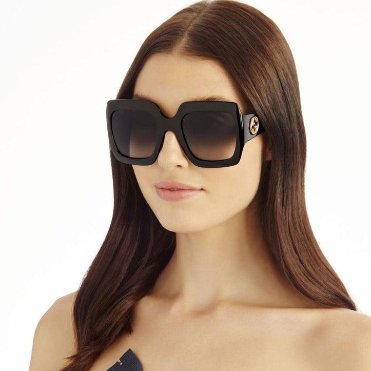 Gucci GG0053S Black Oversized Square Sunglasses - ModaBlvck