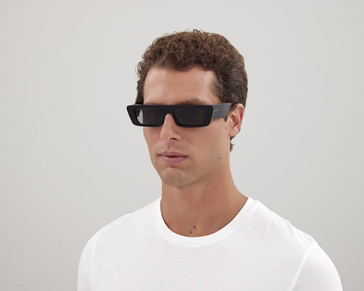 Gucci GG1331S Slim Black Silver Sunglasses - ModaBlvck