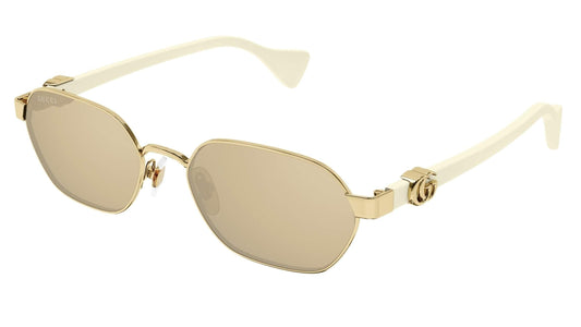 Gucci GG1593S 002 56 Gold/Ivory - ModaBlvck