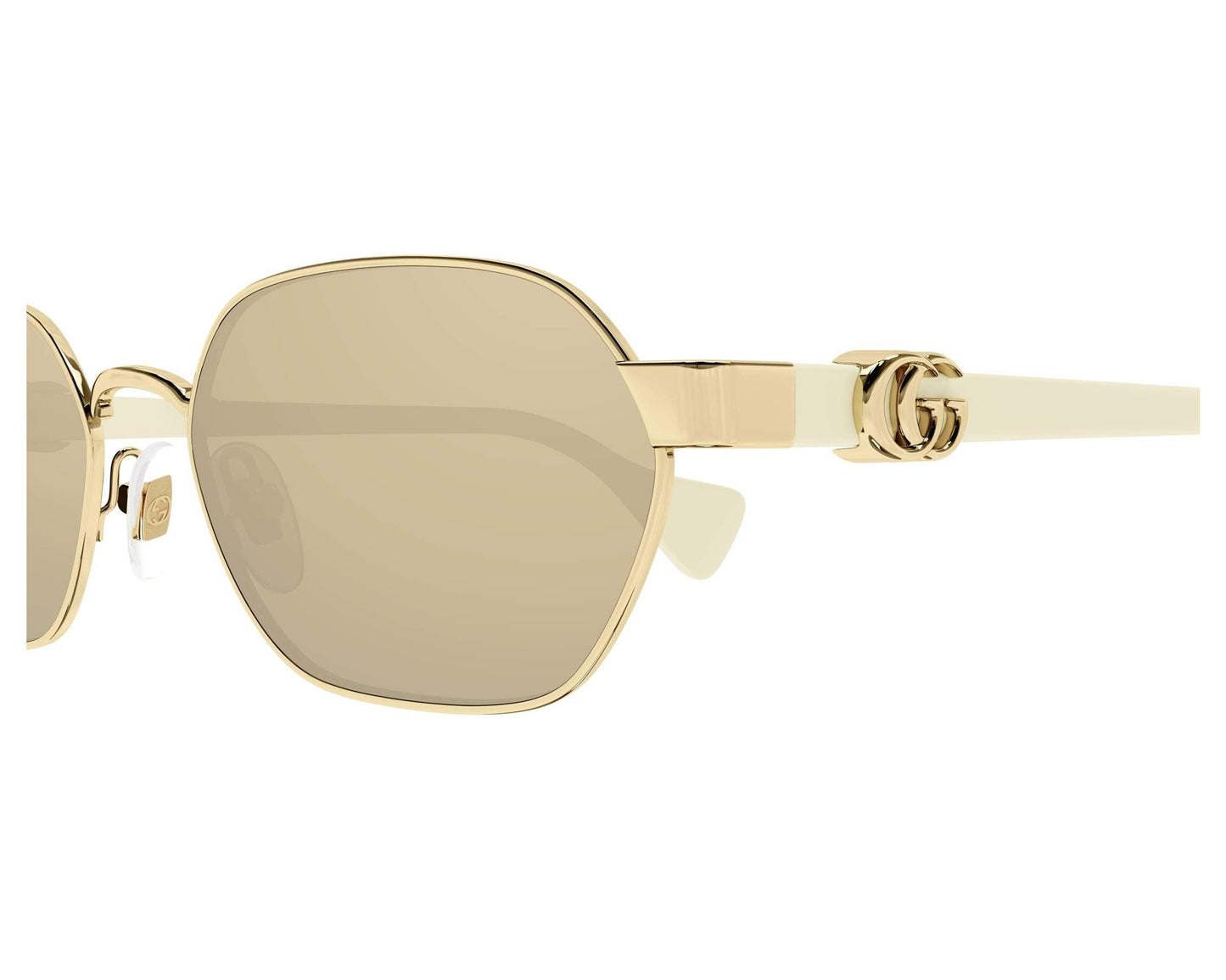 Gucci GG1593S 002 56 Gold/Ivory - ModaBlvck