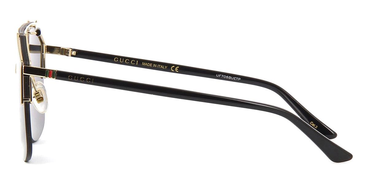 Gucci GG0291S 001 Gold and Black Men's Sunglasses