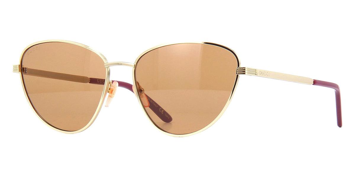 Buy Gucci GG0803S Gold Cat eye Sunglasses at best price  display picture 1