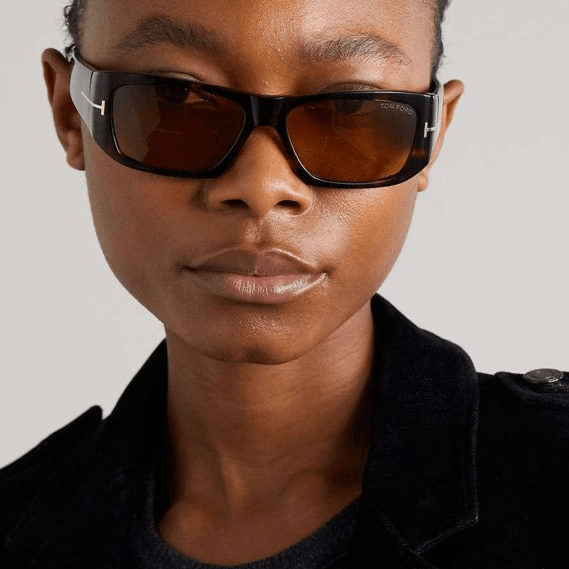 Tom Ford FT0986 Sunglasses in Black Havana/Blue - ModaBlvck
