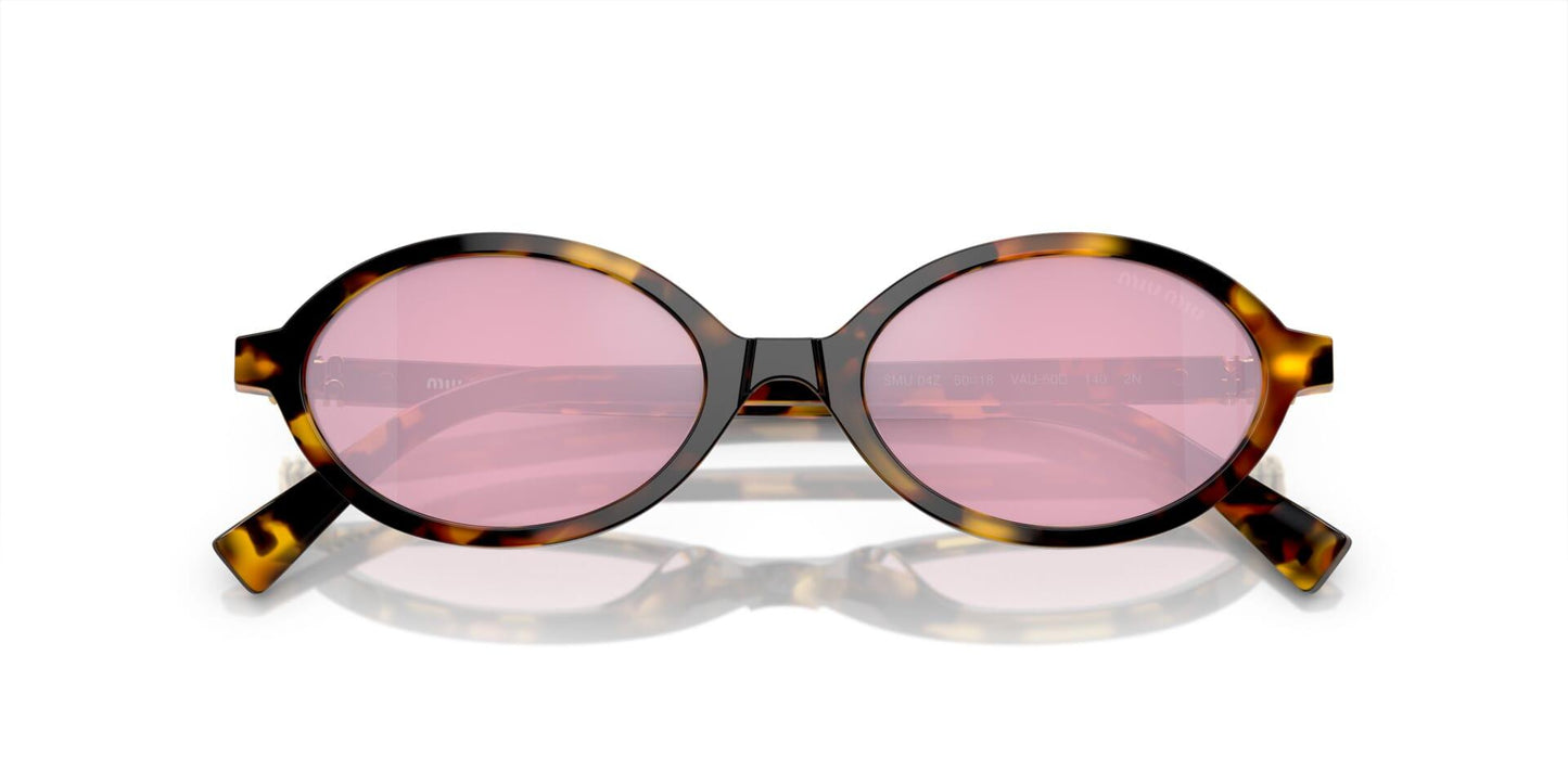 Miu Miu MU04ZS VAU50D Tortoiseshell Women Sunglasses - ModaBlvck