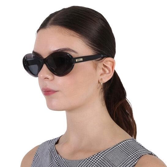 Moschino MOS076/S Women’s Grey Sunglasses - ModaBlvck